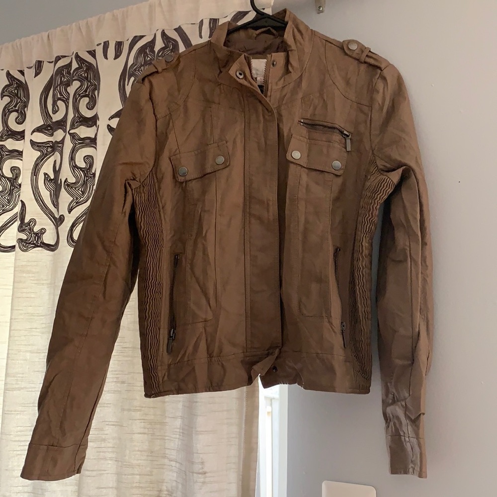 Xhilaration - Faux Leather Bomber Jacket